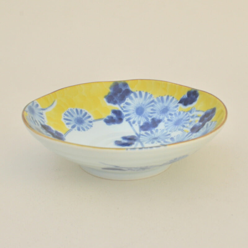 福袋-竹- 黄地草花8点セット 食器セット 和食器 お皿 磁器 美濃焼 浅鉢 中皿 どんぶり パスタ皿 おしゃれ 可愛い 上品 高級感 食卓 家族 キッチン用品 新生活 ギフト プレゼント 贈り物