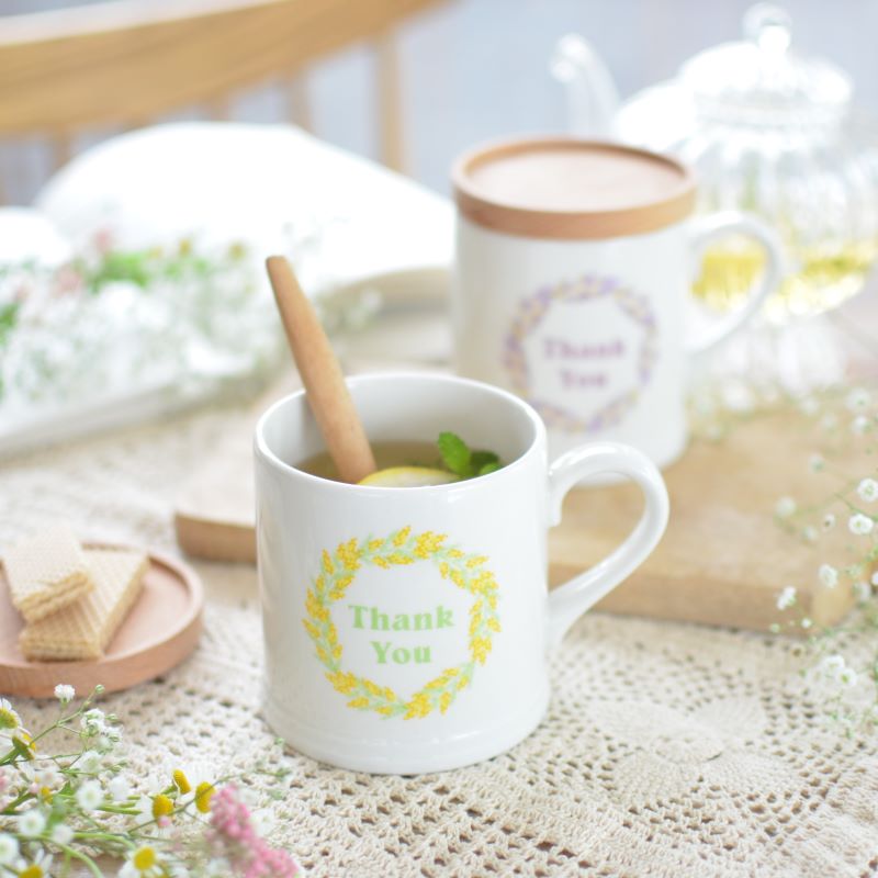 木蓋付マグ おしゃれ 大きめ 美濃焼 かわいい 可愛い 北欧 大きい ホーロー風 日本製 コップ カップ 食器 カフェ シンプル ナチュラ ギフト プレゼント 箱入り ラッピング 陶器 ブランド 保温 ふた 蓋 フタ