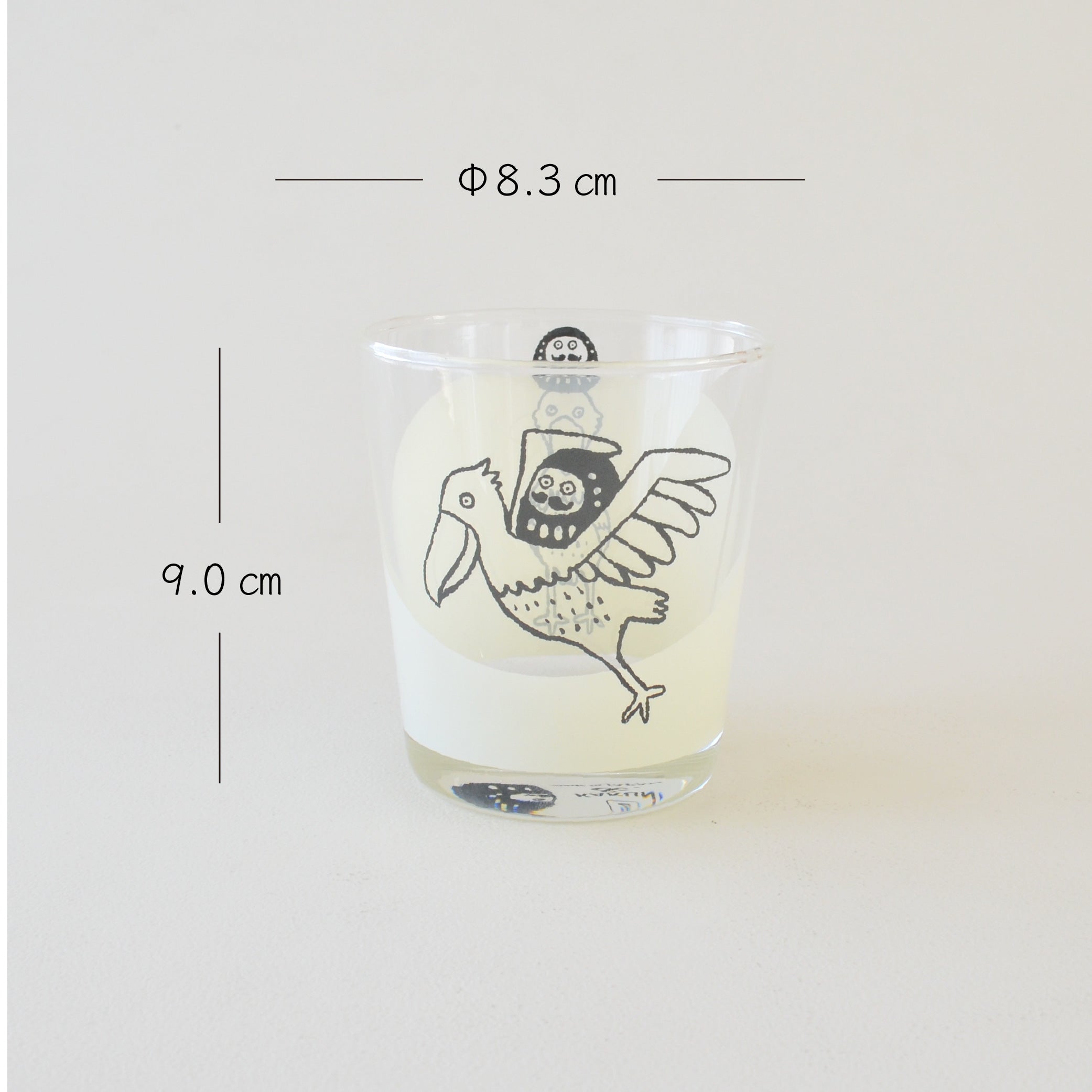 だるまとハシビロコウグラス おしゃれ かわいい 300ml POP 人気 プレゼント ギフト 日本製 コップ カップ 子供用 カクニ