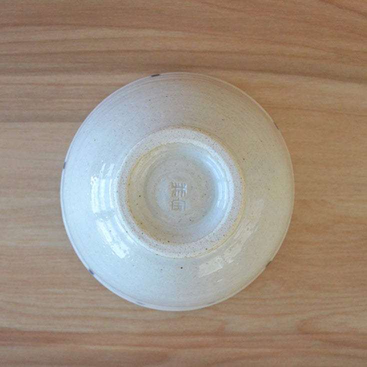 水玉 飯碗 ( 青, 赤 ) 食器 おしゃれ かわいい かっこいい シンプル 子供 大人 陶器 北欧 和食器 風 美濃焼 ギフト プレゼント