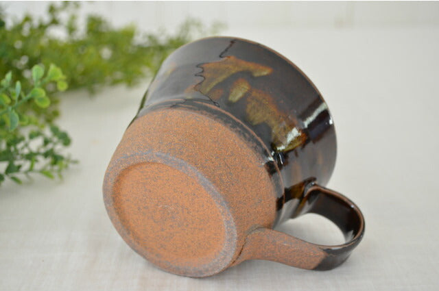 クラフトマグ マグカップ おしゃれ かわいい 可愛い シンプル コーヒーマグ スープマグ ギフト プレゼント 日本製 美濃焼 陶器 紺 アメ 均窯 水色 KAKUNI カクニ