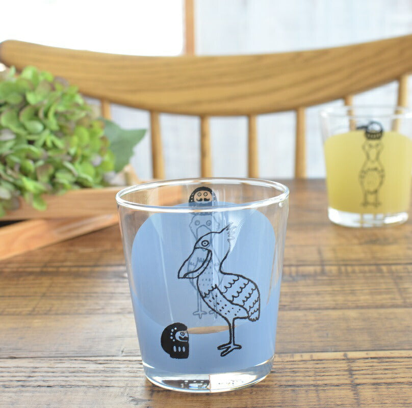 だるまとハシビロコウグラス おしゃれ かわいい 300ml POP 人気 プレゼント ギフト 日本製 コップ カップ 子供用 カクニ