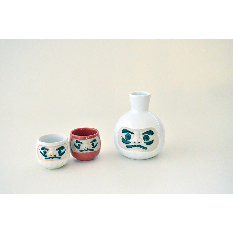 風水だるま酒器セット 徳利1個 盃2個 食器 おしゃれ かわいい かっこいい シンプル 子供 大人 陶器 北欧 和食器 風 美濃焼 ギフト プレゼント