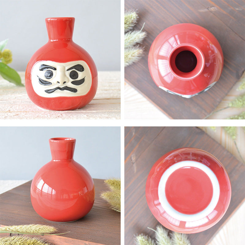 風水だるま酒器セット 徳利1個 盃2個 食器 おしゃれ かわいい かっこいい シンプル 子供 大人 陶器 北欧 和食器 風 美濃焼 ギフト プレゼント