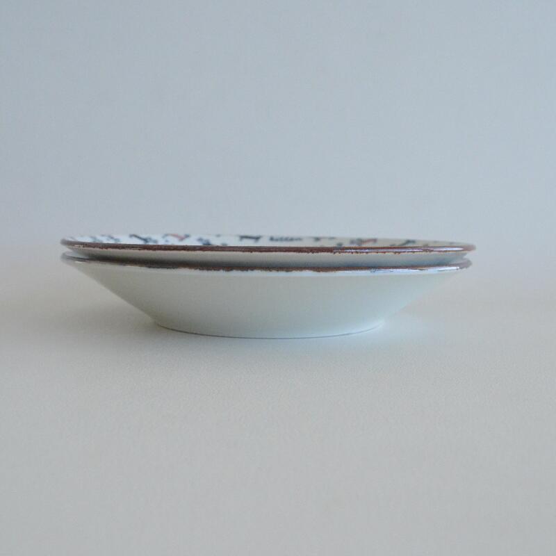 ねこねこ24cmプレート 皿 取り皿 持ち易い 子供用 猫柄 陶器 動物 アニマル 日本製 美濃焼 贈り物ギフトプレゼント クリスマス 冬物 電子レンジ使用可 食洗機使用可 KAKUNI カクニ