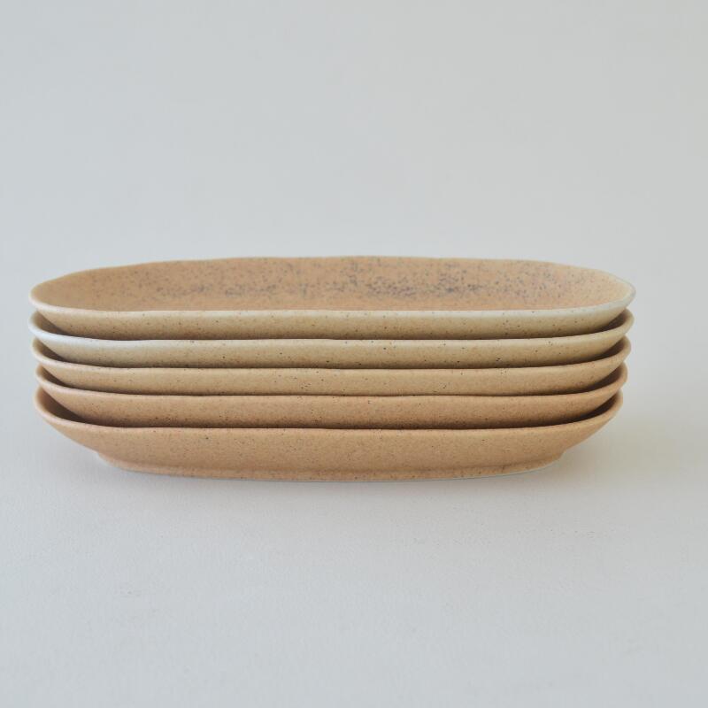 伊賀風 焼き物皿 5枚セット 食器セット 和食器 プレート皿 皿 食卓 焼魚 磁器 美濃焼き おしゃれ 美しい マット 食洗機使用可能 電子レンジ使用可能 家族 来客用 新生活 お祝い ギフト 贈答品