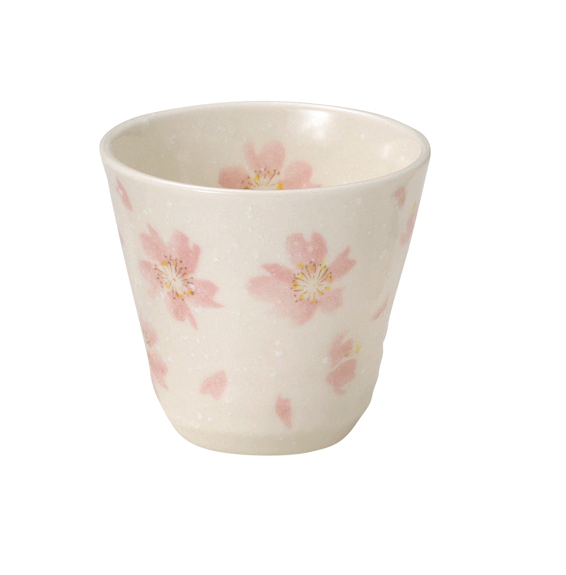 桜の舞 反り湯呑 (ピンク , パープル) 食器 おしゃれ かわいい かっこいい シンプル 子供 大人 陶器 北欧 和食器 風 美濃焼 ギフト プレゼント
