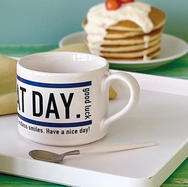 GREAT DAYマグ おしゃれ かっこいい 美濃焼 かわいい 可愛い 北欧 日本製 青 黄 ピンク カップ 食器 カフェ シンプル ナチュラ ギフト プレゼント ラッピング 陶器 KAKUNI カクニ
