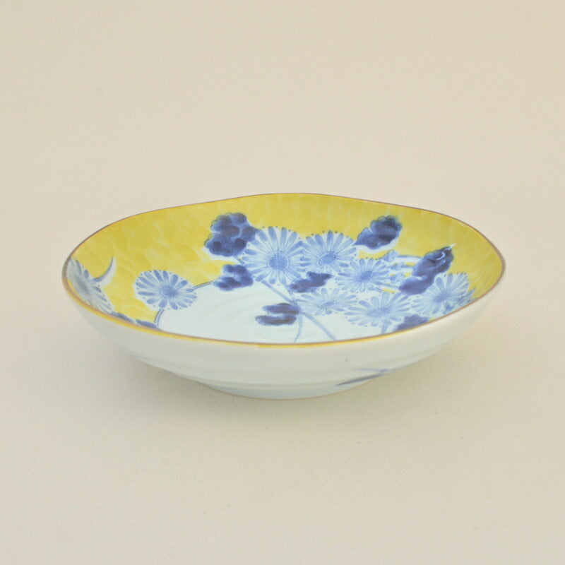 福袋-松- 黄地草花10点セット 和食器 磁器 茶碗 茶漬け椀 鉢 皿 どんぶり パスタ皿 大鉢 美濃焼 陶器 おしゃれ かわいい 上品 黄色 花柄 食卓 ギフト プレゼント 贈り物 お祝い 新生活