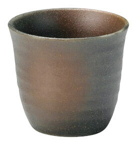 黒備前 長盃 黒備前 冷酒 熱燗 酒器 黒備前 家呑み 家飲み 渋い かっこいい 和風 おしゃれ ギフト プレゼント 贈り物 日本製 国産 美濃焼 食洗機可 電子レンジ可 KAKUNI