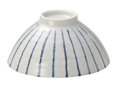 男器 呉須十草 飯碗(大)【茶碗 飯碗 男の料理 大きいサイズ 美濃焼 手づくり 和食器 ご飯茶碗 ボウル 日本製 ギフト 祝い 青】