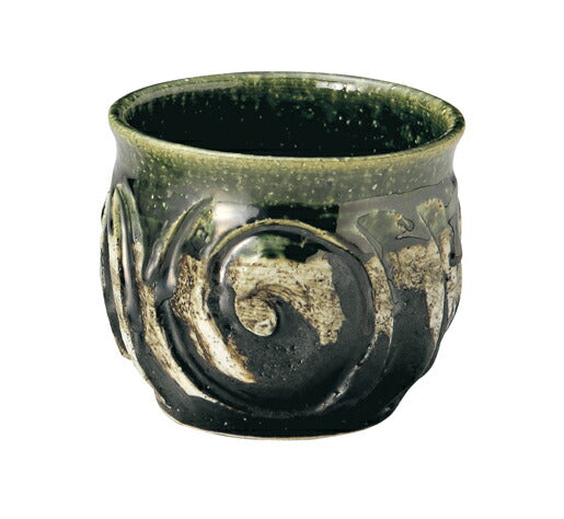 織部鳴門削り手作りロックカップ 食器 おしゃれ かわいい かっこいい シンプル 子供 大人 陶器 北欧 和食器 風 美濃焼 ギフト プレゼント