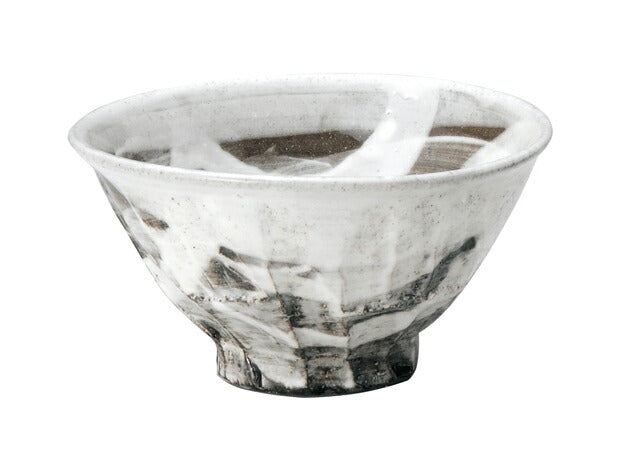 化粧流し手造り御飯茶碗 15cm 白 1個 美濃焼 食器 飯碗 お茶碗 おしゃれ 可愛い かっこいい スマート シンプル ナチュラル カクニ オリジナル 日本産 インスタ映え 普段使い ギフト モダン 和 北欧
