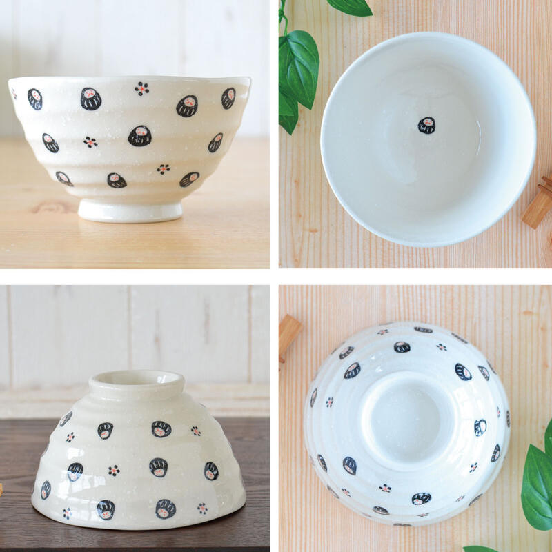 だるまご飯茶碗 夫婦茶碗 飯碗 ご飯茶碗 ご飯 かわいい おしゃれ 子供 小さめ だるま 和風 陶器 日本製 美濃焼 食器 電子レンジ対応 食洗機対応 かわいい モダン 軽い シンプル おもしろい 和洋折衷 だるま飯碗 カクニ KAKUNI