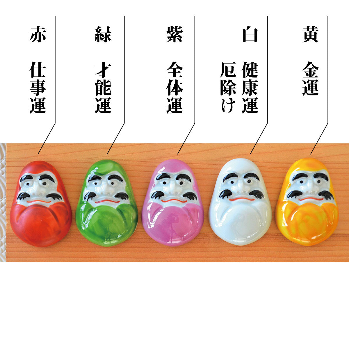風水だるま箸置き 和風 陶器 おしゃれ だるま おそろい ギフト おもしろい 風水 縁起物 手描き 日本製 美濃焼 陶磁器 食器 レンジ対応 食洗機対応 かわいい カワイイ モダン 敬老の日 カクニ 風水だるま