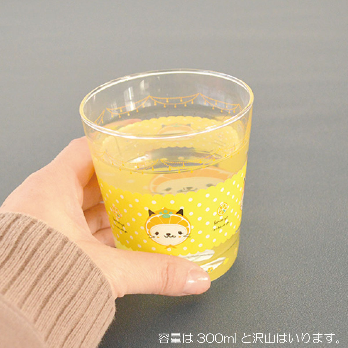 リンゴパンダれもにゃグラス グラス おしゃれ かわいい パンダ 猫 ギフト ガラス コップ 雑貨 カフェ 食器 ガラス製 ギフト タンブラー 日本製 カクニ