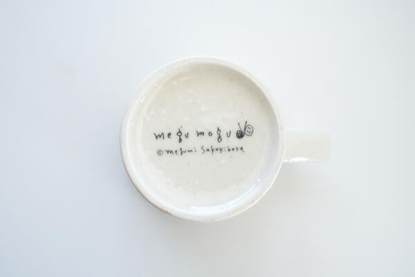 メグモグ マグカップ 可愛い マグ かわいい 子供用 誕生日プレゼント いぬ ねこ うさぎ ギフト 出産祝い 引っ越し祝い 美濃焼 日本製 磁器 食器 食洗機対応 電子レンジ対応 サカキバラメグミ カクニ