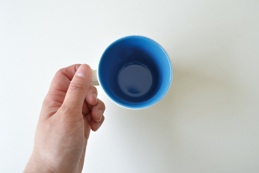 アートマグ マグカップ おしゃれ 陶器 かわいい シンプル かっこいい メガネ カメラ 電子レンジ使用可 食洗機使用可 日本製 美濃焼 赤 青 カクニ KAKUNI