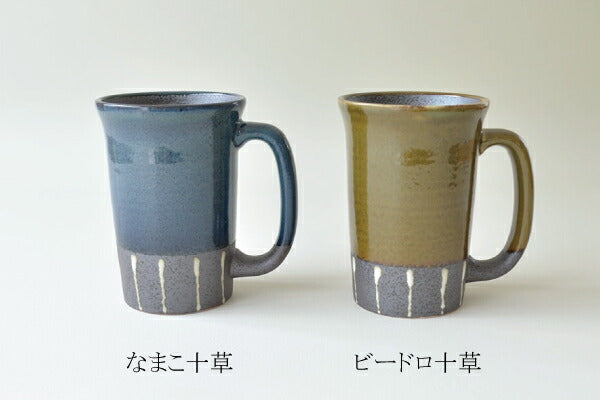 ビアジョッキ ビールジョッキ おしゃれ 容量500ml 陶器 たっぷり タンブラー ビアジョッキ 電子レンジ使用可 食洗機使用可 日本製 美濃焼 カクニ ジョッキ 結婚祝い 贈り物 夫婦 誕生日 退職祝い