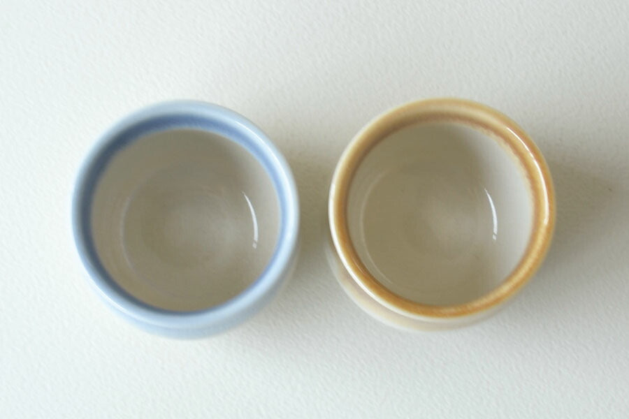 窯変 盃【 おしゃれ 50ml 陶器 杯 おちょこ ナチュラル ぐいのみ 美濃焼 冷酒 熱燗 お酒 青 日本酒 食洗機可 電子レンジ可 シンプル かっこいい プレゼント 贈り物 カクニ】