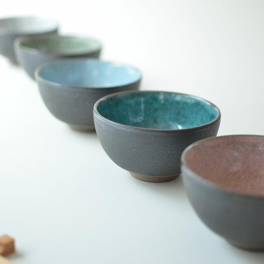 窯変塗分け飯碗 お茶碗 飯碗 おしゃれ ナチュラル 土物 渋い マット 北欧 日本製 美濃焼 食器 カフェ シンプル ギフト 箱入り カクニ KAKUNI