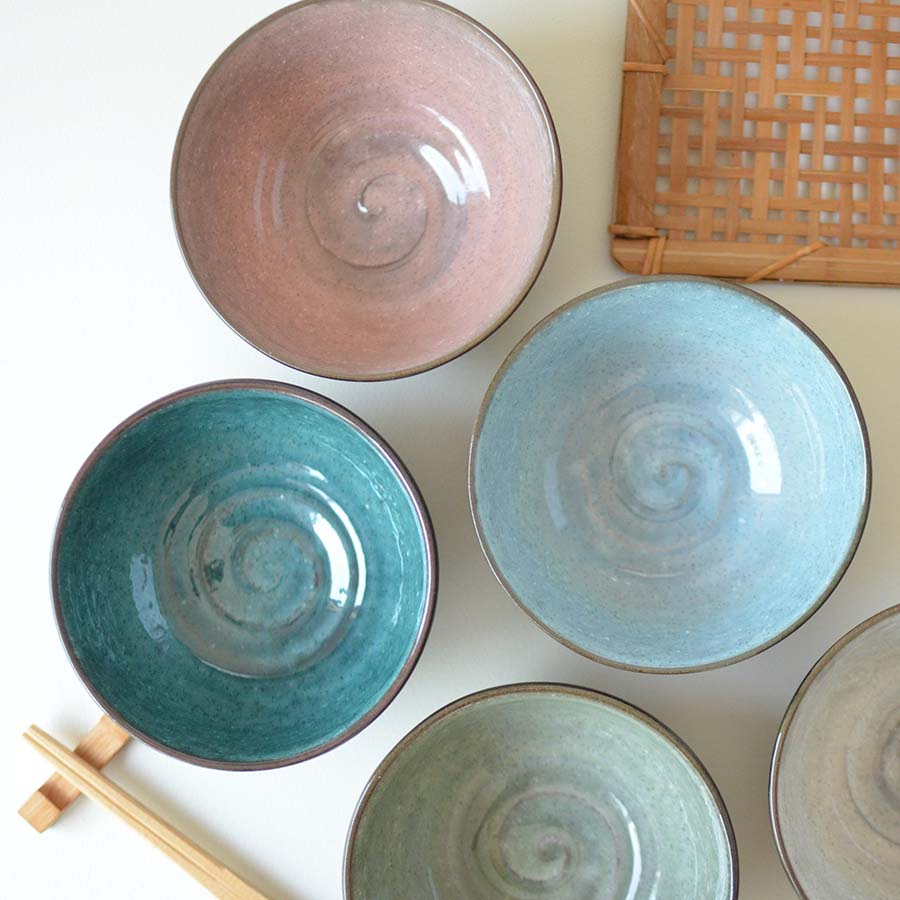 窯変塗分け飯碗 お茶碗 飯碗 おしゃれ ナチュラル 土物 渋い マット 北欧 日本製 美濃焼 食器 カフェ シンプル ギフト 箱入り カクニ KAKUNI