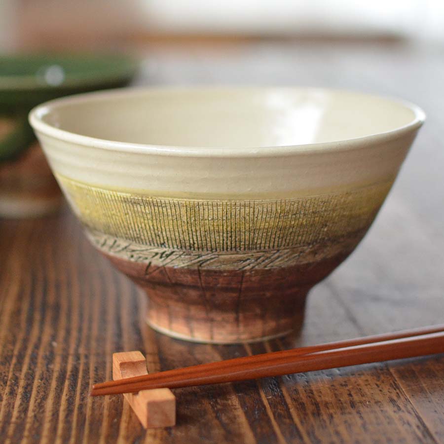エイジア手造り御飯茶碗【飯碗 おしゃれ かっこいい ハンドメイド 手作り 美濃焼 大きい 陶器 焼き物 父の日 敬老の日 プレゼント 箱入り 美濃焼 日本製 カクニ KAKUNI】