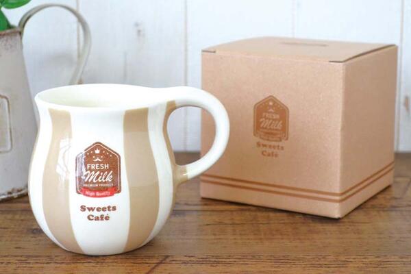 公式 マグカップ 大きめ ピッチャーマグ 大きい 大容量 北欧 おしゃれ コーヒーカップ 400ml たっぷり 普段使い ドット ミルク キャンディー かわいい 食洗機対応 電子レンジ対応 ギフト プレゼント 日本製 美濃焼 陶器