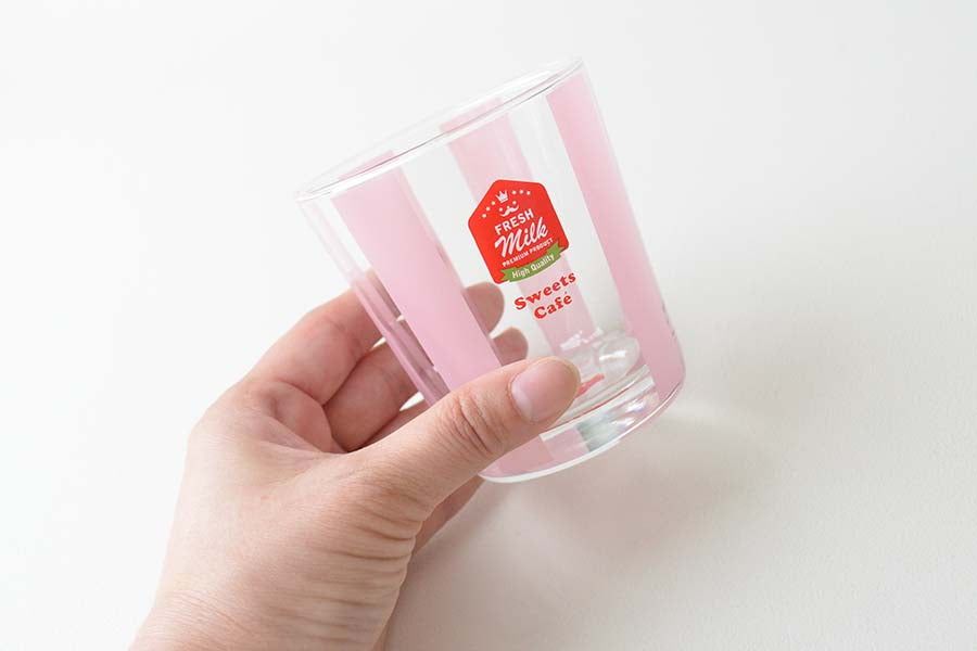 MILKグラス グラス おしゃれ かわいい300ml POP 人気 プレゼント ギフト 日本製 コップ カップ 子供用 カクニ