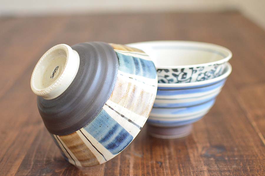 軽い茶漬け碗【飯碗 おしゃれ お茶漬け かっこいい 美濃焼 大きい 陶器 焼き物 プレゼント 箱入り 美濃焼 日本製 カクニ KAKUNI】