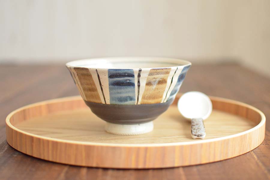 軽い茶漬け碗【飯碗 おしゃれ お茶漬け かっこいい 美濃焼 大きい 陶器 焼き物 プレゼント 箱入り 美濃焼 日本製 カクニ KAKUNI】