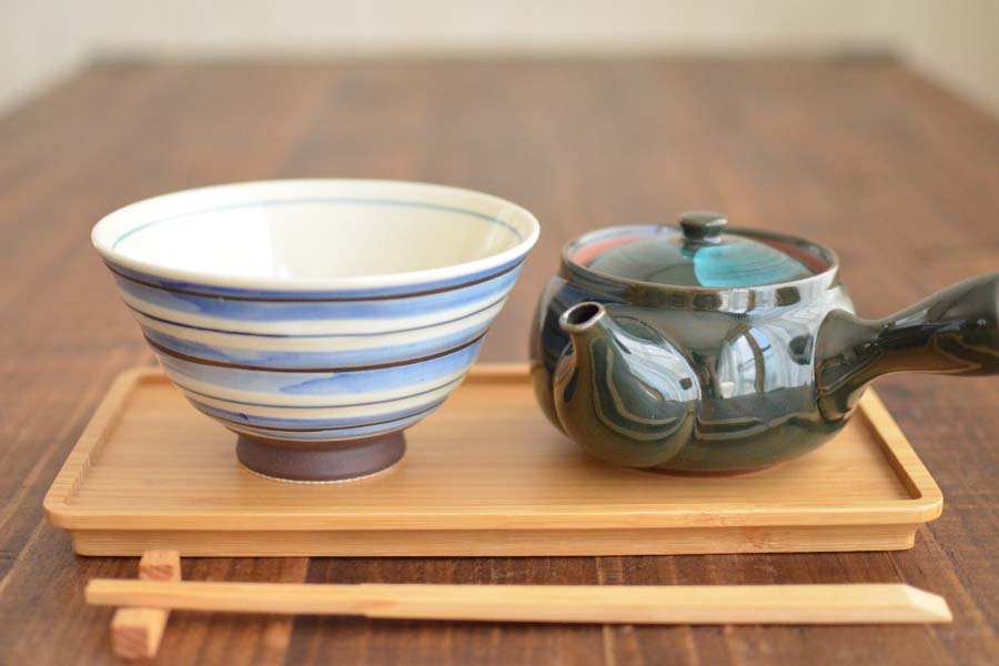 軽い茶漬け碗【飯碗 おしゃれ お茶漬け かっこいい 美濃焼 大きい 陶器 焼き物 プレゼント 箱入り 美濃焼 日本製 カクニ KAKUNI】