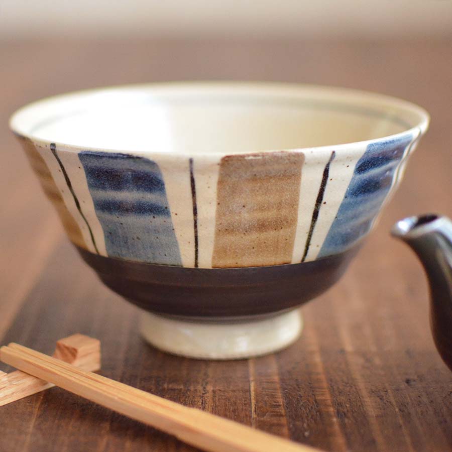 軽い茶漬け碗【飯碗 おしゃれ お茶漬け かっこいい 美濃焼 大きい 陶器 焼き物 プレゼント 箱入り 美濃焼 日本製 カクニ KAKUNI】