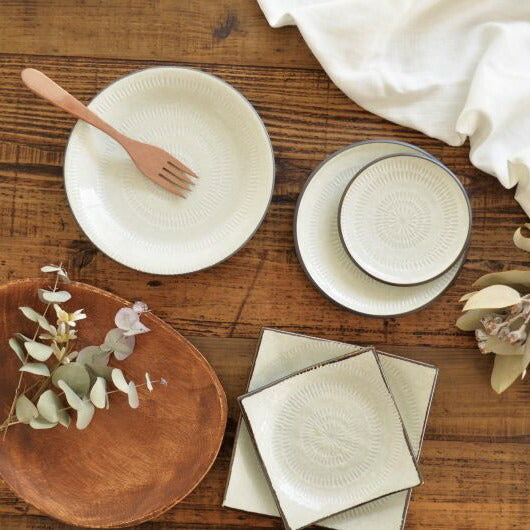 スパイラル 65深皿 皿 鉢 大きい 北欧 シンプル 日本製 美濃焼 ボウル ボール 特大鉢 シンプル かわいい おしゃれ 白い 模様 食洗機使用可 電子レンジ 使用可 カフェ風 プレゼント ギフト カクニ KAKUNI