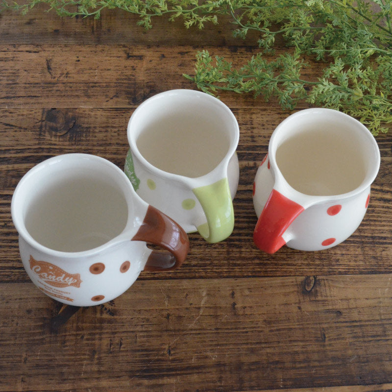 ピッチャーマグ8個セット 公式 マグカップ 大きめ ピッチャーマグ 大きい 大容量 北欧 おしゃれ コーヒーカップ 400ml たっぷり 普段使い ドット ミルク キャンディー かわいい 食洗機対応 電子レンジ対応 ギフト プレゼント