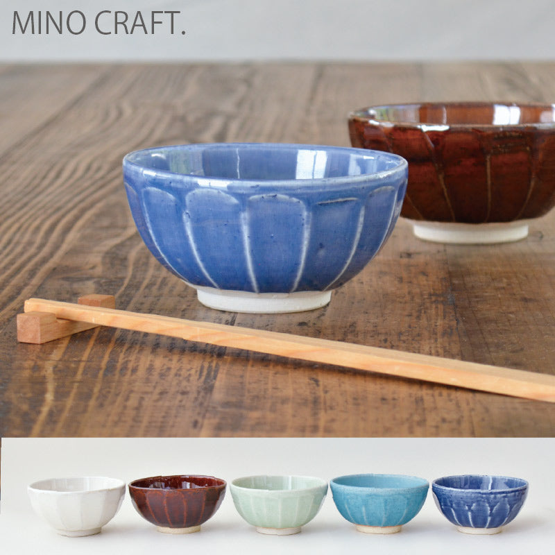 面取り飯碗 お茶碗 ご飯茶碗 おしゃれ かっこいい 美濃焼 陶器 焼き物 美濃焼 日本製 カクニ KAKUNI ミノクラフト