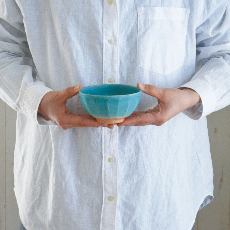 面取り飯碗 お茶碗 ご飯茶碗 おしゃれ かっこいい 美濃焼 陶器 焼き物 美濃焼 日本製 カクニ KAKUNI ミノクラフト