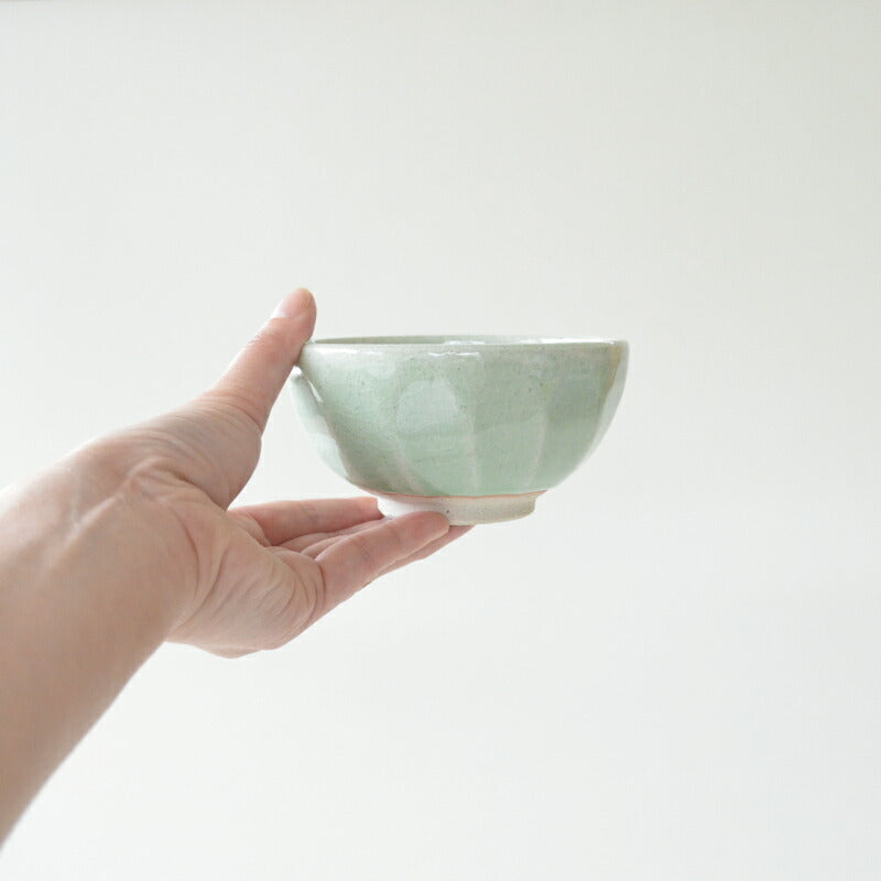 面取り飯碗 お茶碗 ご飯茶碗 おしゃれ かっこいい 美濃焼 陶器 焼き物 美濃焼 日本製 カクニ KAKUNI ミノクラフト