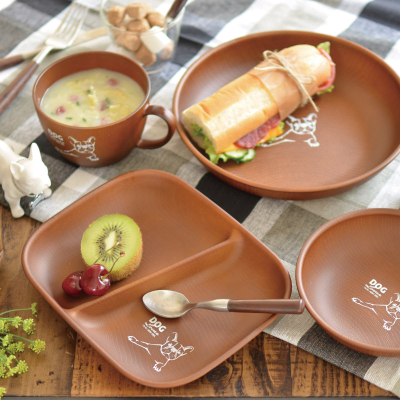 ふれんちぶる木目ボウル(S ) 味噌汁 スープカップ お椀 汁椀 木目調 PET樹脂 日本製 おしゃれ 軽量 軽い 超軽量 子供 割れない 割れにくい 樹脂製 介護用 アウトドア 食器 電子レンジ対応 食洗機対応