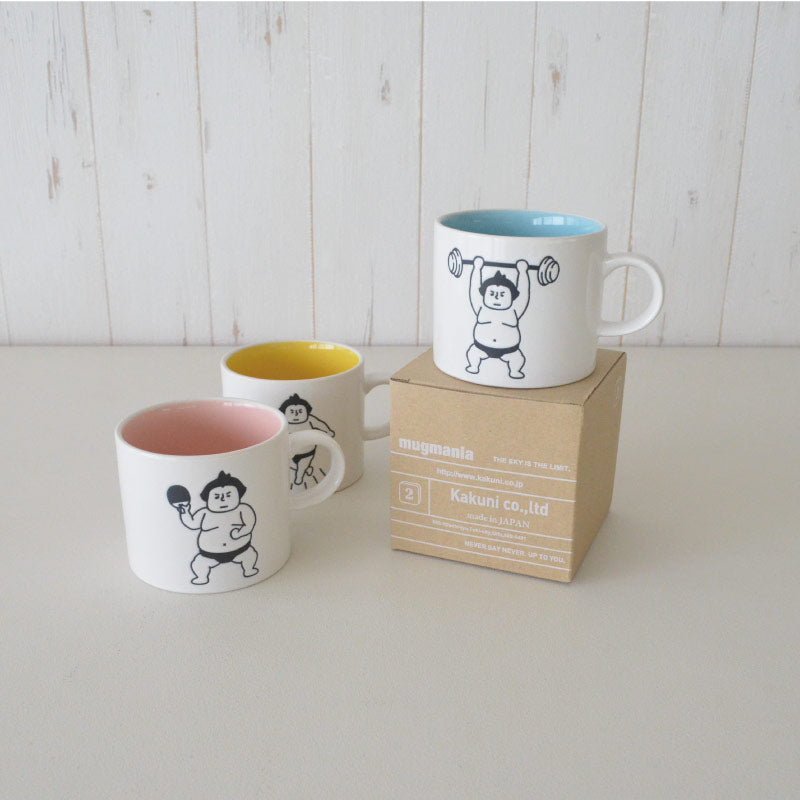 力士マグ マグカップ 大きめ おしゃれ かわいい 大きい 面白い 大容量 おもしろい ギフト プレゼント 男性用 子供 会社用 和風 電子レンジ使用可 食洗機使用可 日本製 美濃焼 プレゼント ギフト