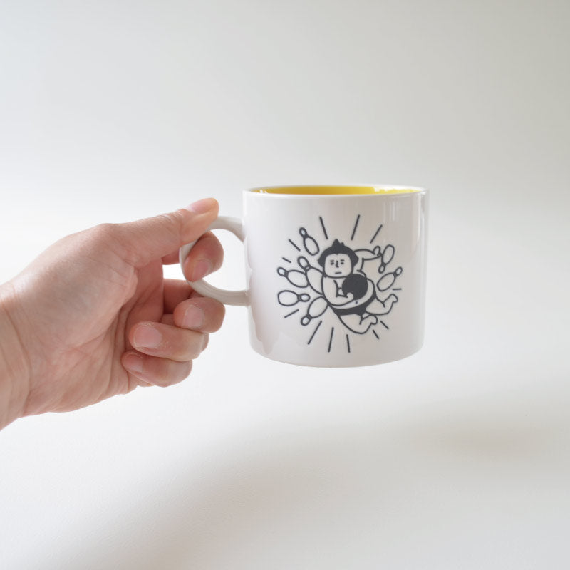 力士マグ マグカップ 大きめ おしゃれ かわいい 大きい 面白い 大容量 おもしろい ギフト プレゼント 男性用 子供 会社用 和風 電子レンジ使用可 食洗機使用可 日本製 美濃焼 プレゼント ギフト