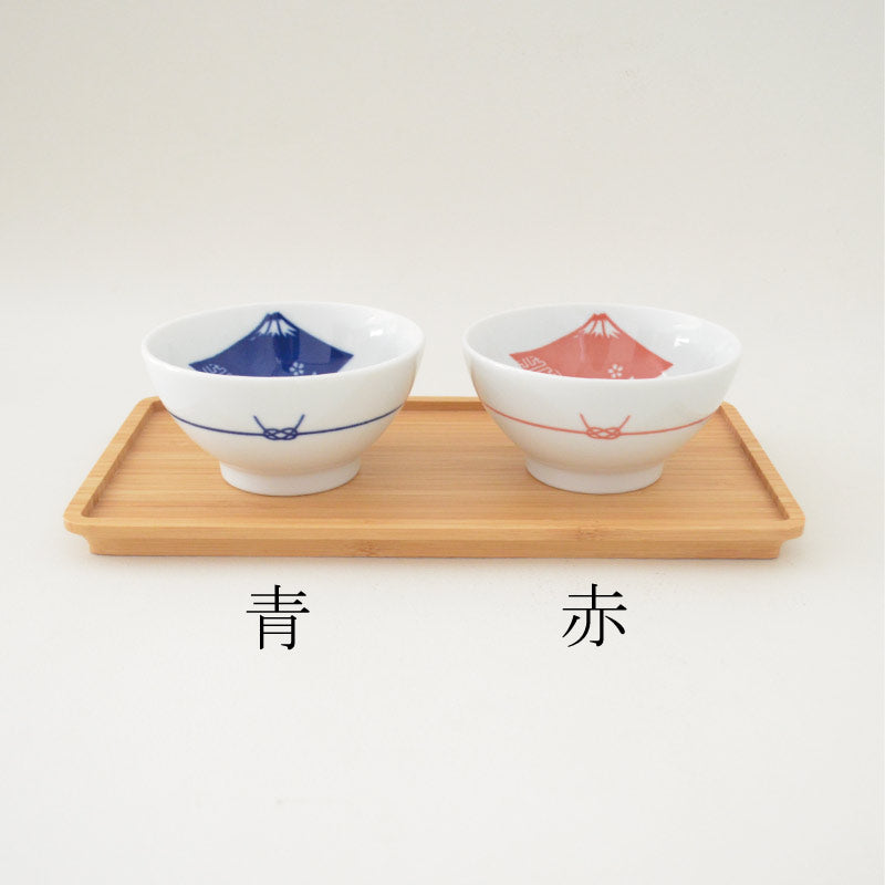カロリー飯碗 富士山 飯碗 おしゃれ かわいい 富士山 目盛り付き カロリー計算 便利 茶碗 ごはん茶碗 食器 ご飯 陶器 和食器 和風 国産 日本製 美濃焼 食洗機使用可 電子レンジ使用可 カクニ 赤 青