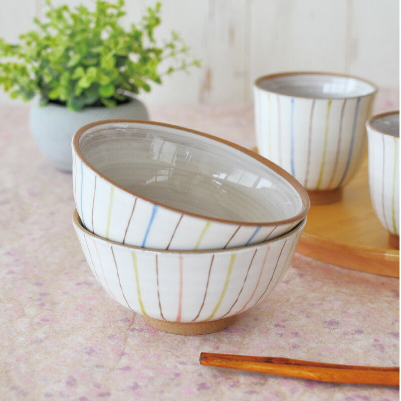 二色十草 飯碗 青 赤 お茶碗 美濃焼 食器 おしゃれ 可愛い かっこいい スマート シンプル ナチュラル カクニ オリジナル 日本産 インスタ映え 普段使い ギフト モダン 和 北欧