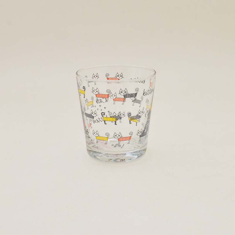 ねこねこグラス グラス かわいい 300ml POP 人気 プレゼント ギフト 日本製 コップ カップ 猫 子供用 カクニ ガラス 結婚祝い 引越し祝い ギフト プレゼント 出産祝い