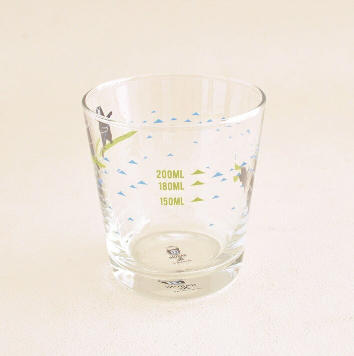 目盛付きグラス 波乗りクマ グラス北欧おしゃれ ガラス コップ かわいい 子供用 アニマル くま かわいい 雑貨 カフェ 食器 猫 シロクマ ガラス製 ギフト タンブラー 日本製 カクニ