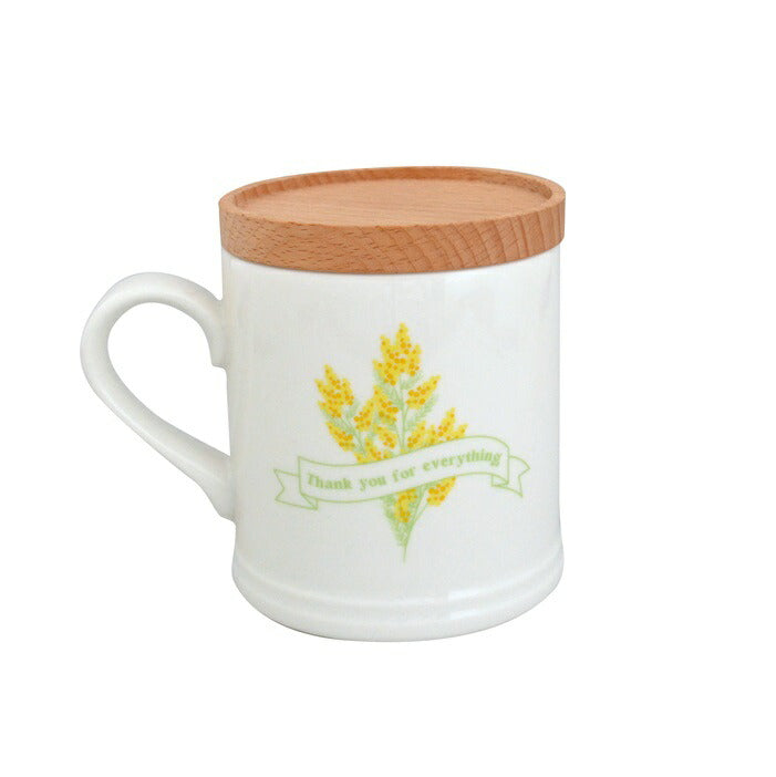 木蓋付マグ おしゃれ 大きめ 美濃焼 かわいい 可愛い 北欧 大きい ホーロー風 日本製 コップ カップ 食器 カフェ シンプル ナチュラ ギフト プレゼント 箱入り ラッピング 陶器 ブランド 保温 ふた 蓋 フタ