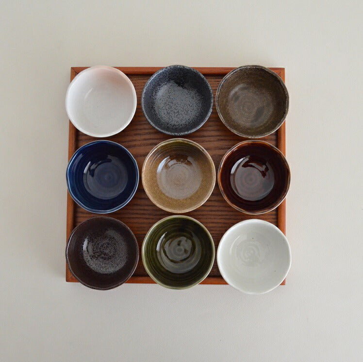 おばんざい亀甲型小鉢 色変わり9点セット(お盆付き) 食器 おしゃれ 和食器 シンプル モダン おばんざい 小鉢 セット 食卓