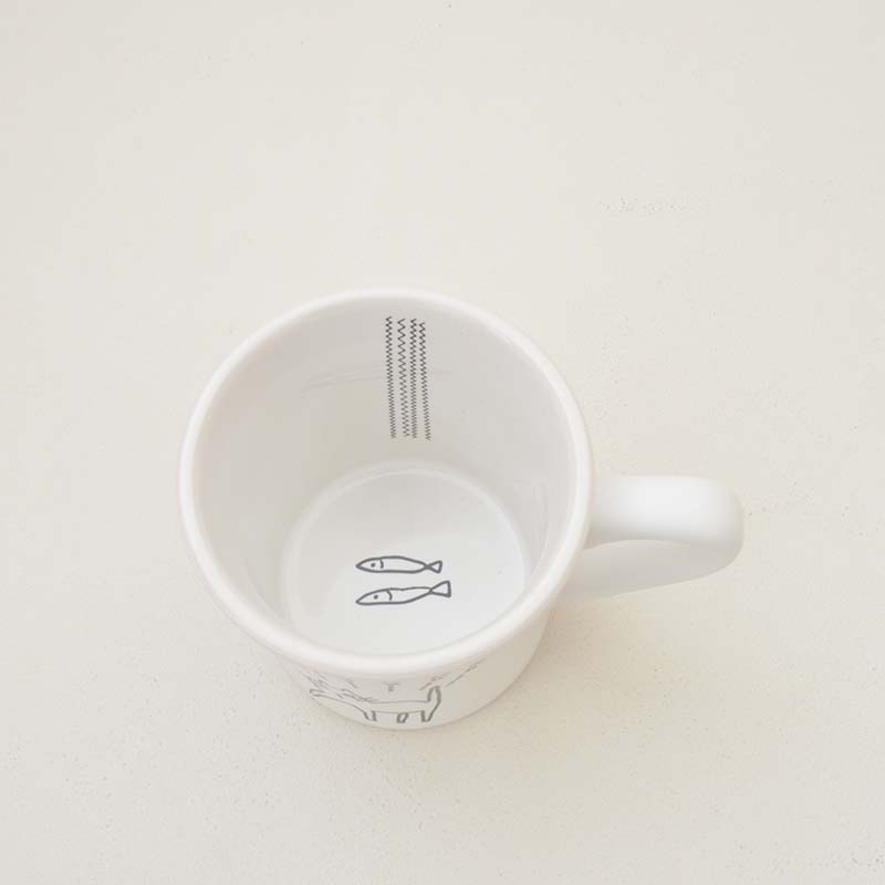 わんわんにゃーにゃーマグ マグカップ おしゃれ かわいい 可愛い ネコ 猫 ネコ柄 イヌ 犬 北欧 280ml 大きい 日本製 コップ カップ 食器 シンプル ナチュラル 食洗機使用可 電子レンジ使用可