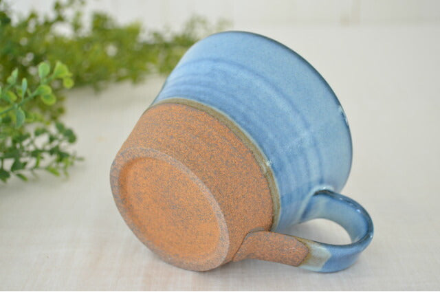 クラフトマグ マグカップ おしゃれ かわいい 可愛い シンプル コーヒーマグ スープマグ ギフト プレゼント 日本製 美濃焼 陶器 紺 アメ 均窯 水色 KAKUNI カクニ