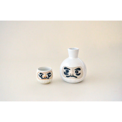 風水だるま酒器セット 徳利1個 盃2個 食器 おしゃれ かわいい かっこいい シンプル 子供 大人 陶器 北欧 和食器 風 美濃焼 ギフト プレゼント